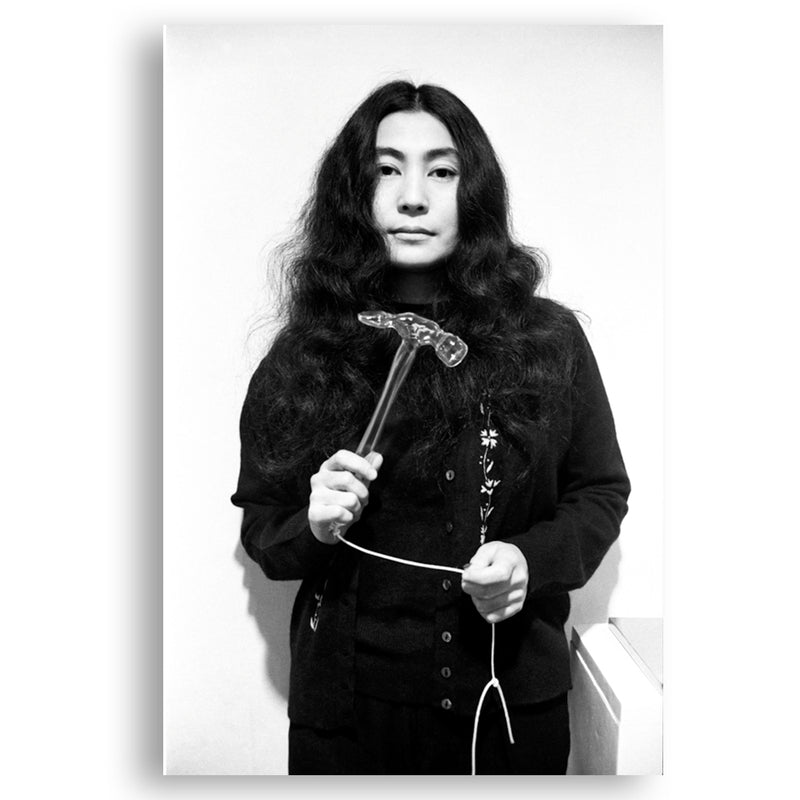 Yoko Ono Glass Hammer Postcard