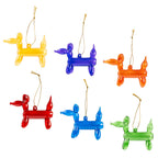 Glass Balloon Dog Ornament