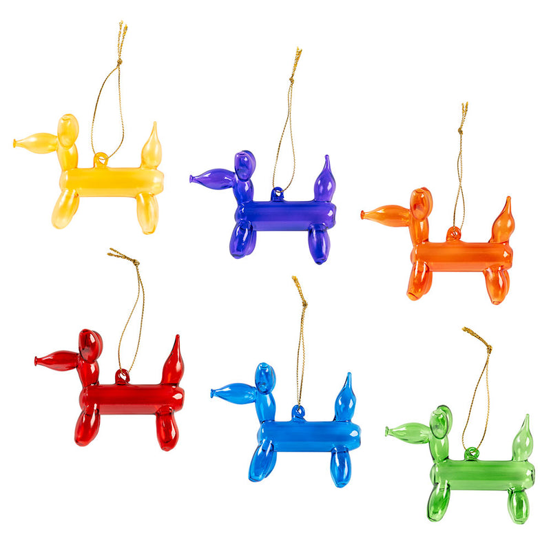 Glass Balloon Dog Ornament