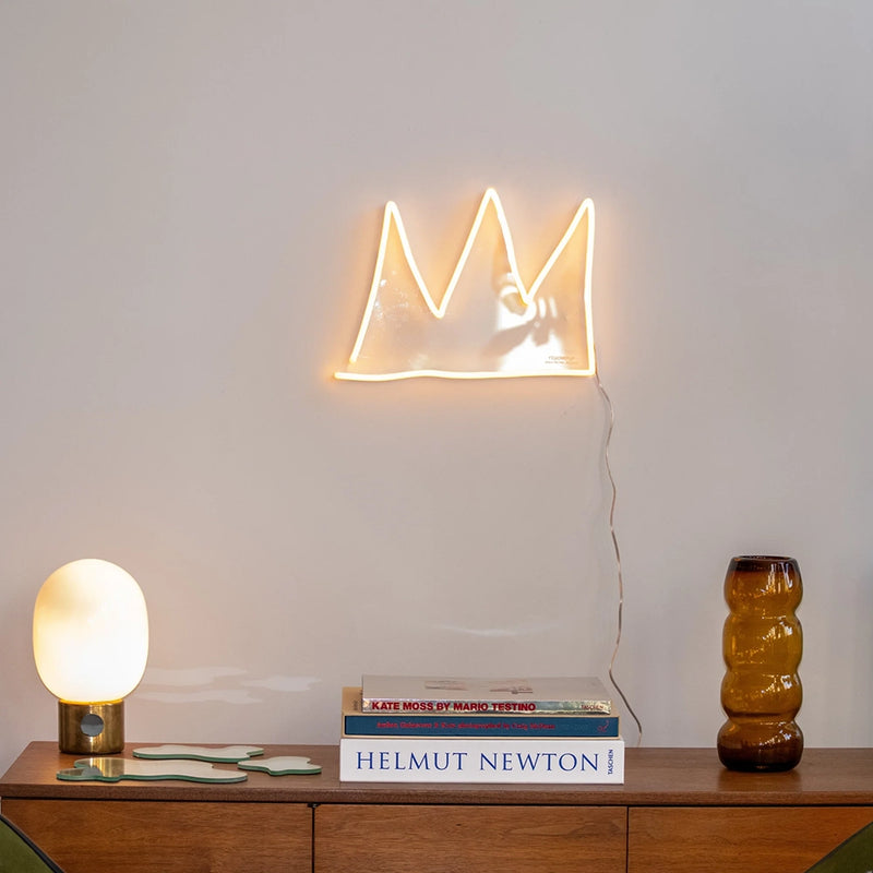Basquiat Crown Neon Sign