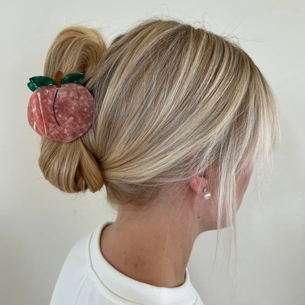 Peach Claw Hair Clip