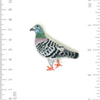 Homing Pigeon Beaded Brooch