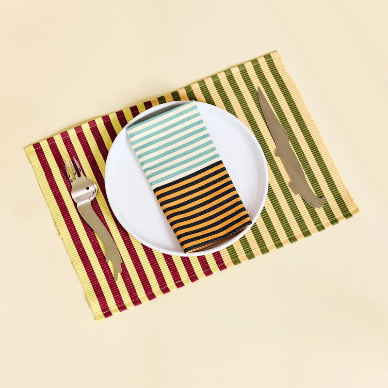 Dusen Dusen Dual Stripe Placemat Set