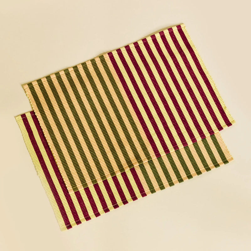 Dusen Dusen Dual Stripe Placemat Set