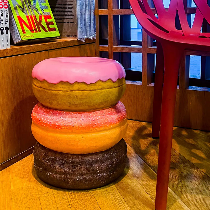 Giant Pink Donut Stool