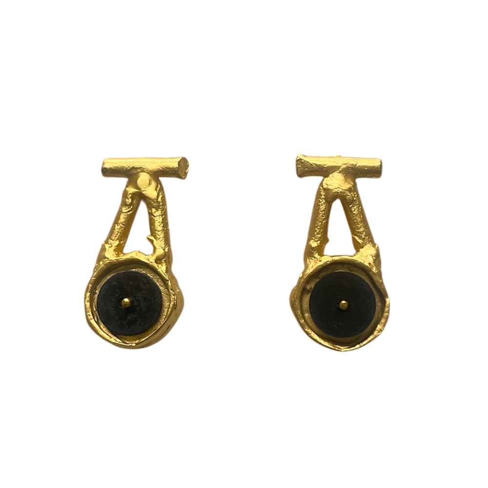 Bullseye Disc Earrings