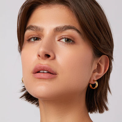 Staple Hoop Earrings - Small