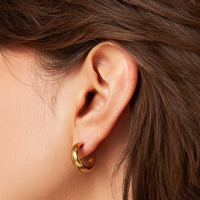 Staple Hoop Earrings - Small