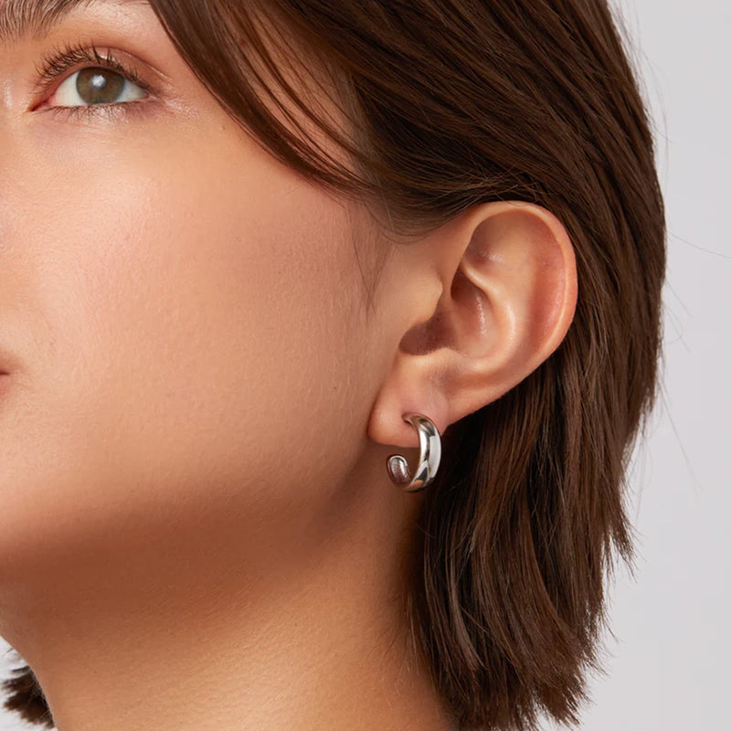 Staple Hoop Earrings - Small
