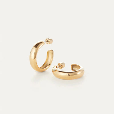 Staple Hoop Earrings - Medium
