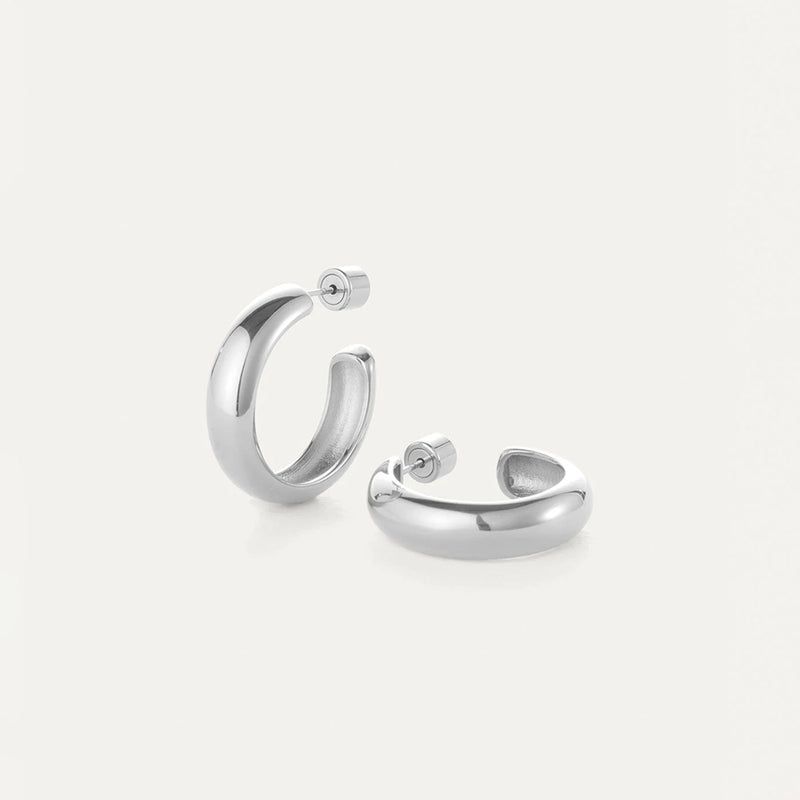 Staple Hoop Earrings - Medium