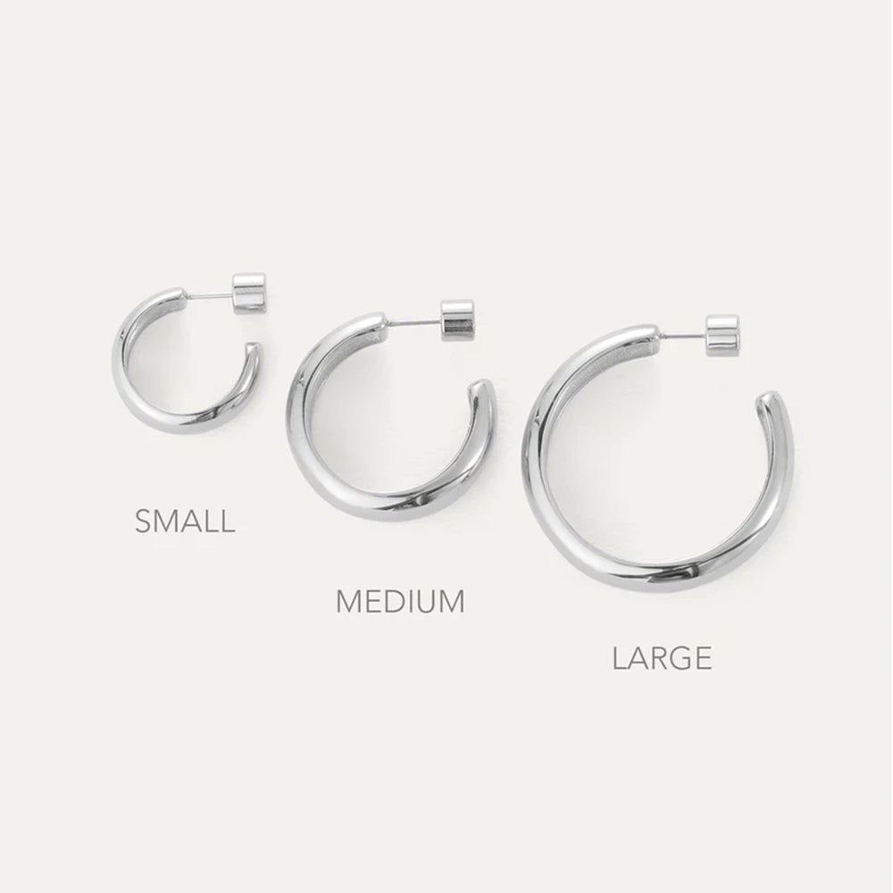 Staple Hoop Earrings - Small