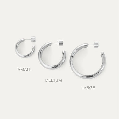 Staple Hoop Earrings - Large