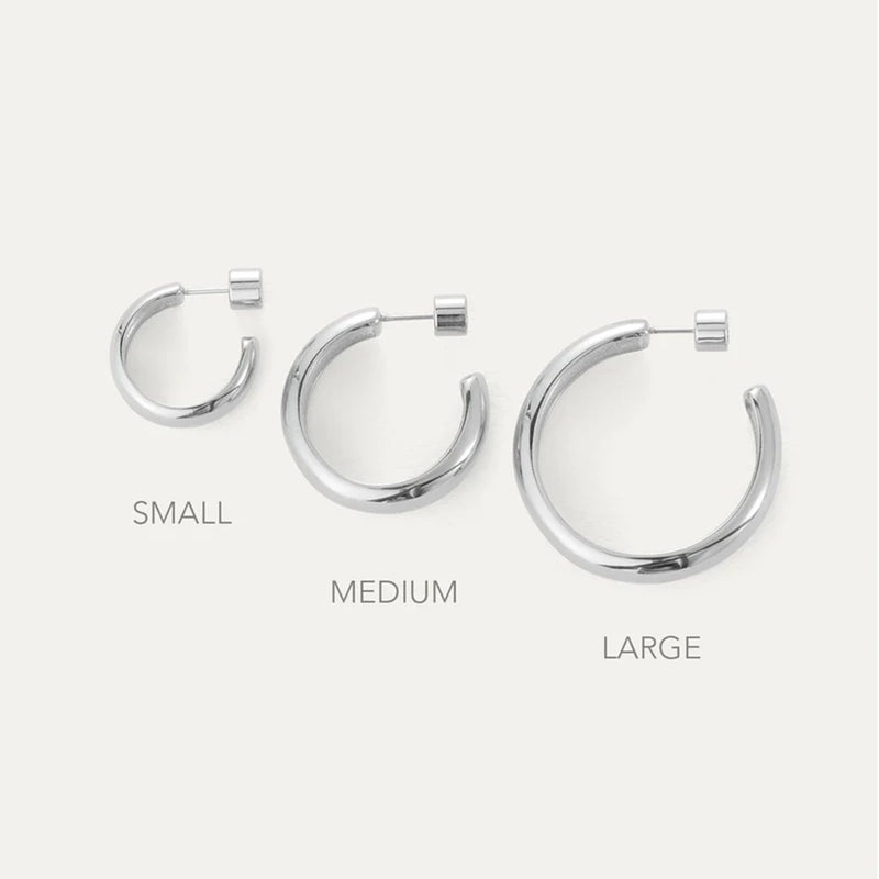 Staple Hoop Earrings - Large