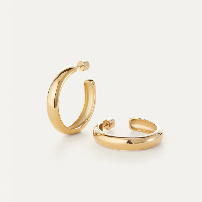 Staple Hoop Earrings - Large