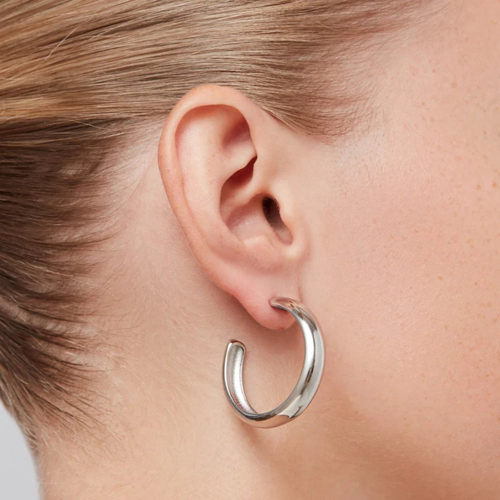 Staple Hoop Earrings - Large