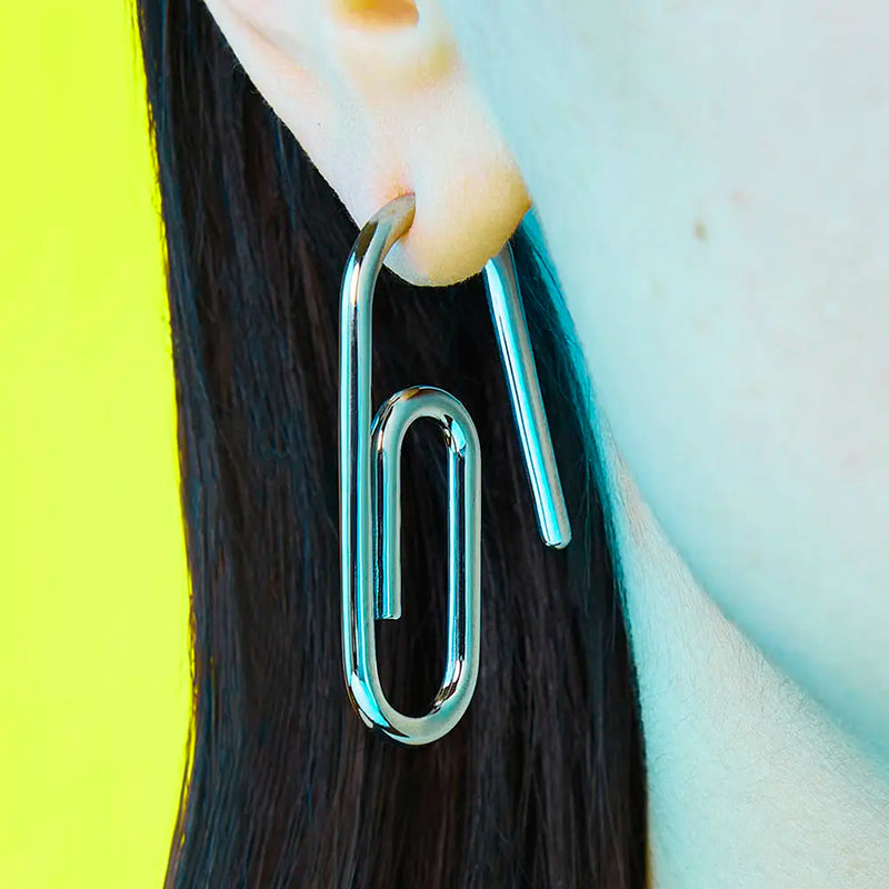 Paper Clip Single Earring