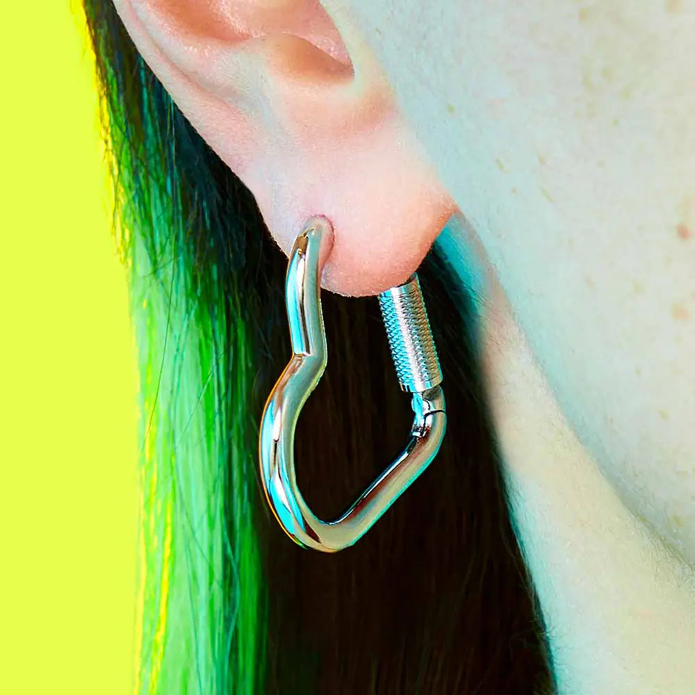 Heart Carabiner Single Earring