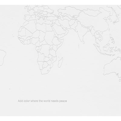 Yoko Ono Add Color Where the World Needs Peace Print - Unframed