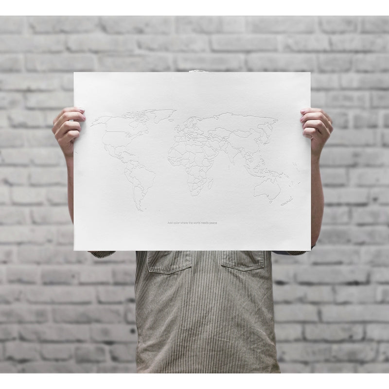 Yoko Ono Add Color Where the World Needs Peace Print - Unframed