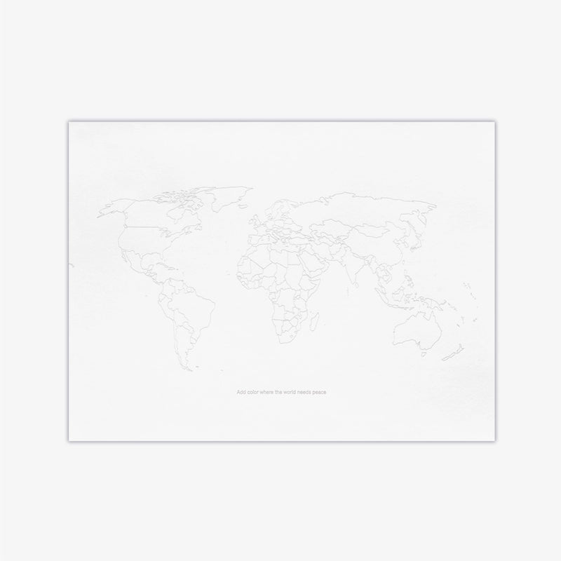Yoko Ono Add Color Where the World Needs Peace Print - Unframed