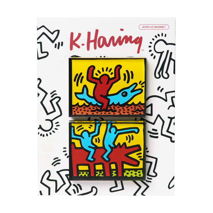 Keith Haring Dolphin Ride Magnet Set – MCA Chicago Store