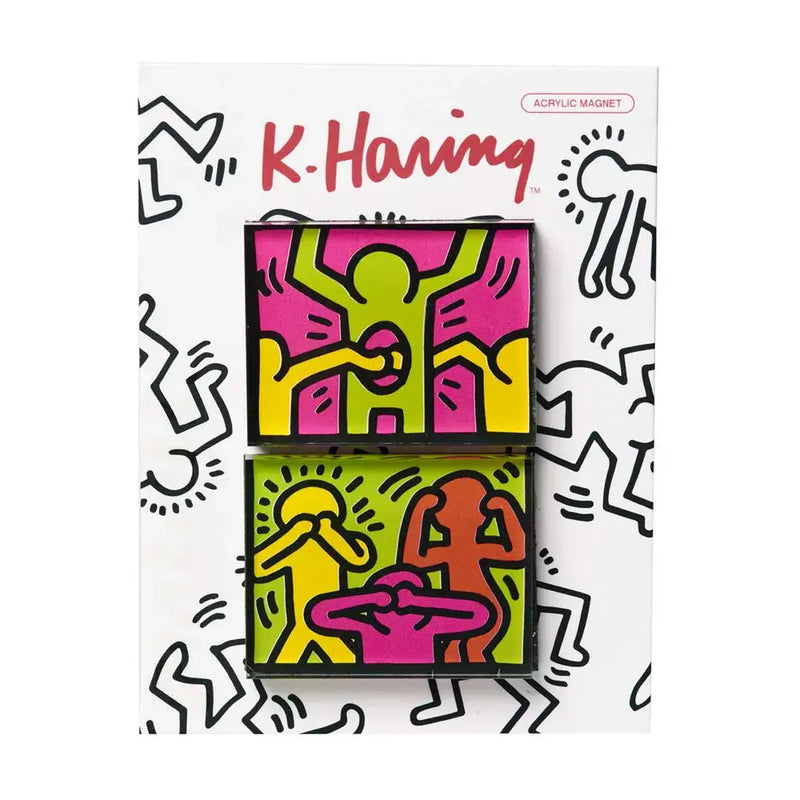 Keith Haring Hear Speak See Magnet Set