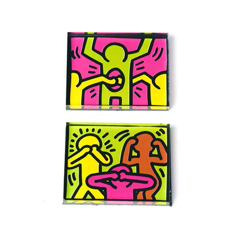 Keith Haring Hear Speak See Magnet Set