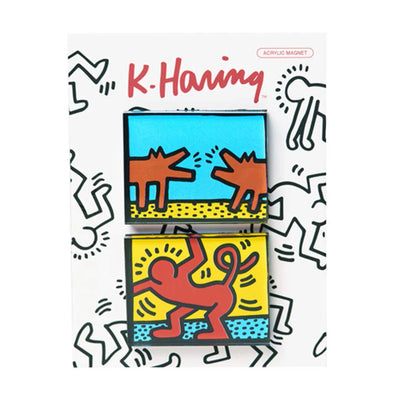 Keith Haring Monkey Wiggle Magnet Set