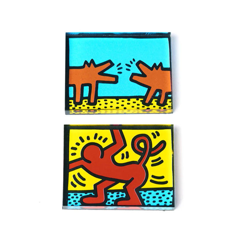 Keith Haring Monkey Wiggle Magnet Set