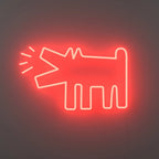 Keith Haring Barking Dog Neon Sign