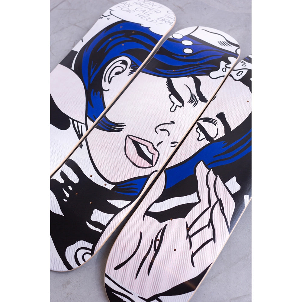 Lichtenstein Drowning Girl Skate Deck Set