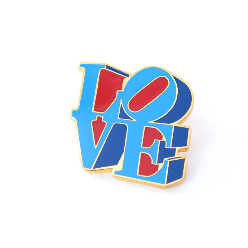 Robert Indiana Love Pin - Enamel