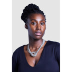 Textured Knot Piano Wire Necklace
