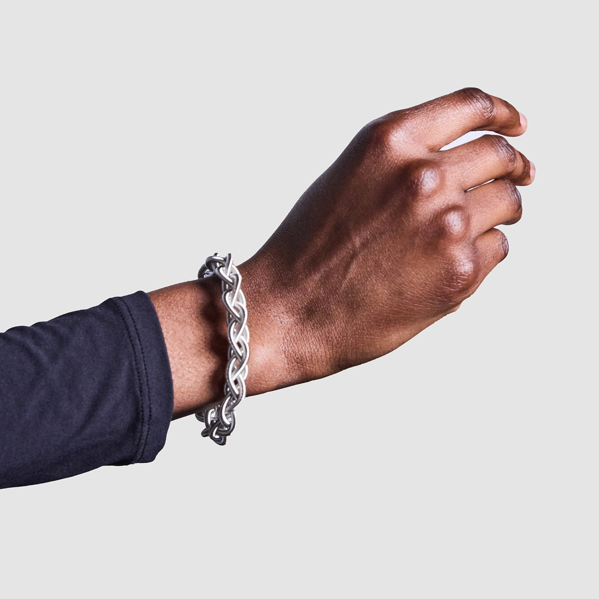 Braided Piano Wire Bracelet