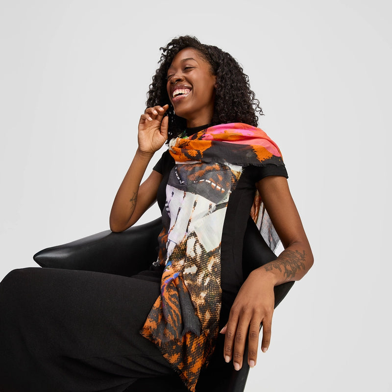 Isabelle Gougenheim x MCA Good Vibes Silk Scarf