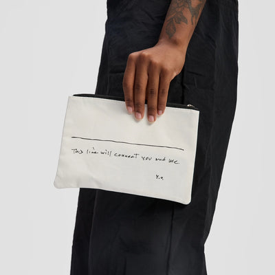 Yoko Ono This Line Zip Pouch
