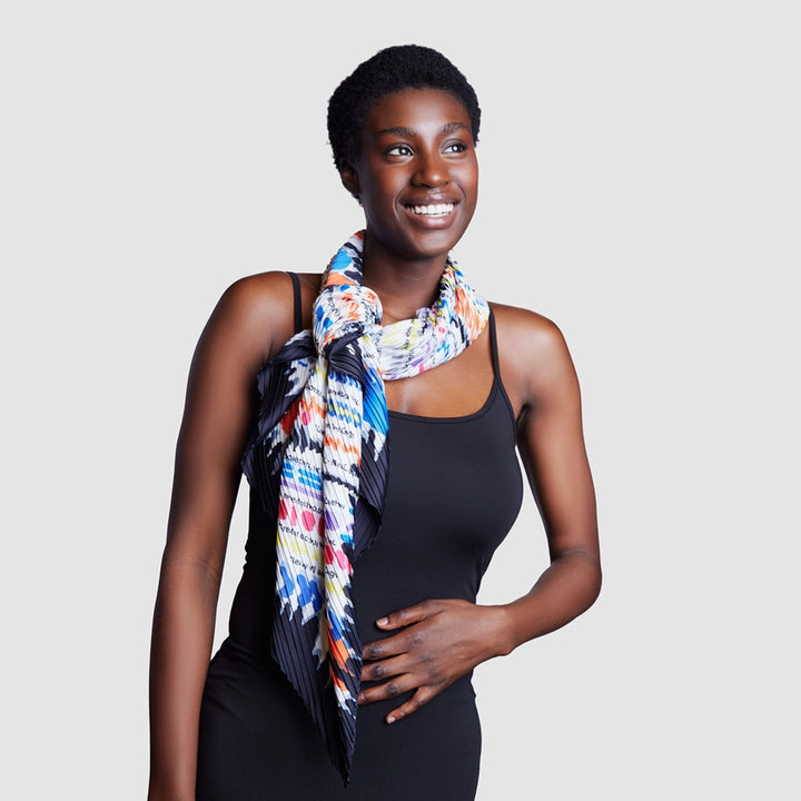 Foulard Pleated Artists Scarf – MCA Chicago Store