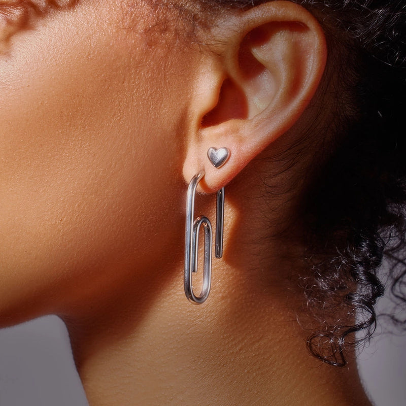 Paper Clip Single Earring