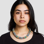 Multicolored Loops Piano Wire Spring Necklace