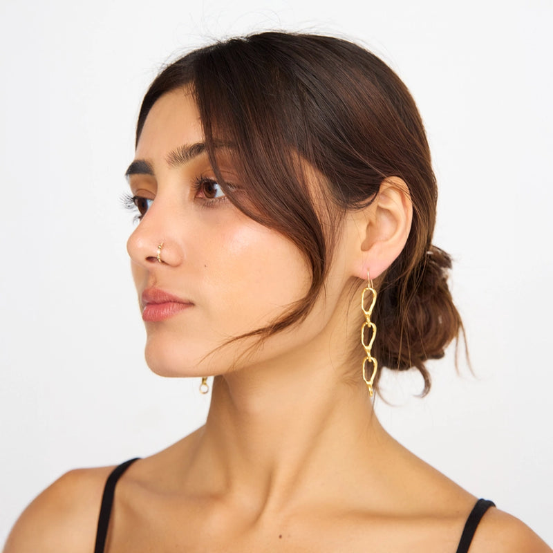Chutes and Ladders Chain Link Earrings