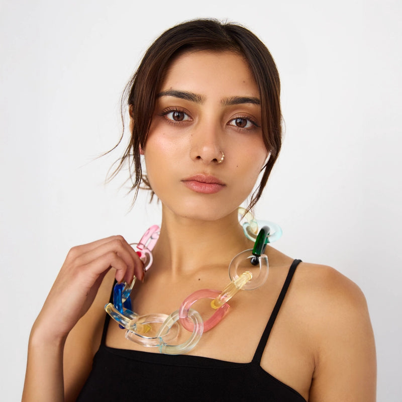 Lucite Chain Necklace
