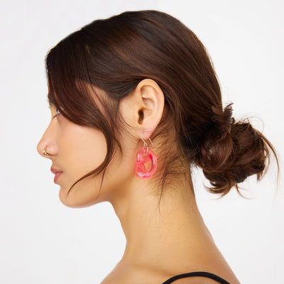 Lucite Knot Earrings