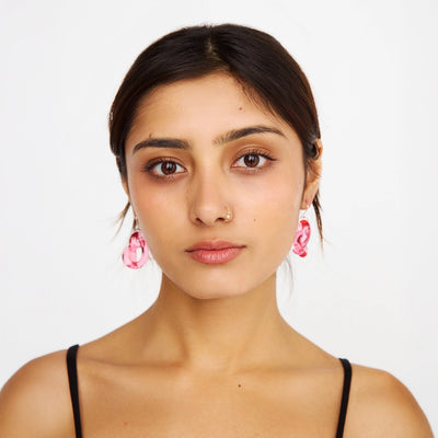 Lucite Knot Earrings