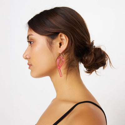 Lucite Loop Earrings