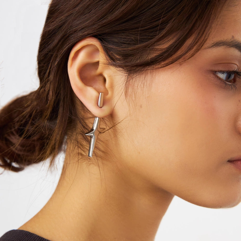 Pierced Star Single Earring