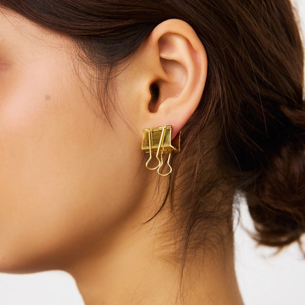 Binder Clip Single Earring