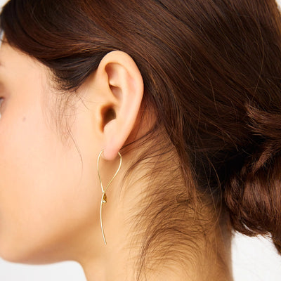 Mercy Twist Dangle Earrings - Gold