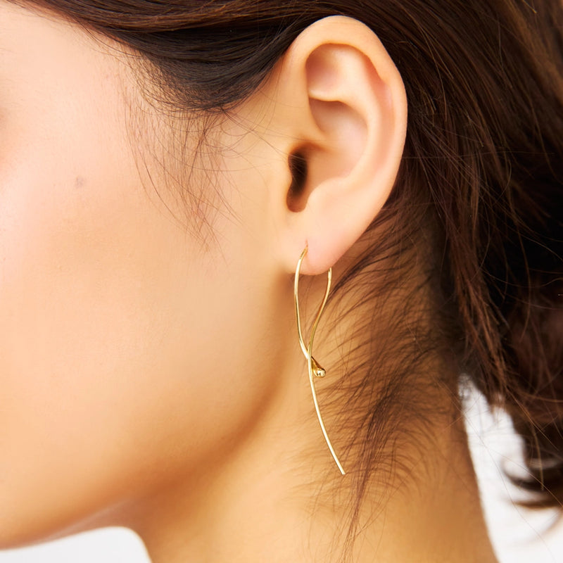 Mercy Twist Dangle Earrings - Gold