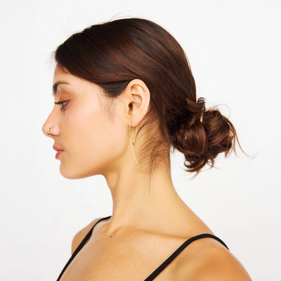 Mercy Twist Dangle Earrings - Gold
